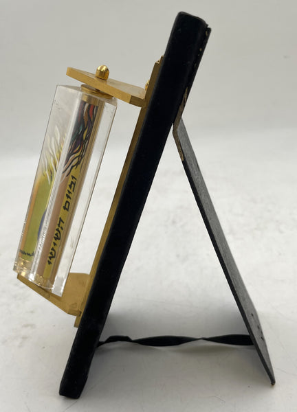 Noam Basson Artistic Glass Limited Edition Mezuzah on Felt