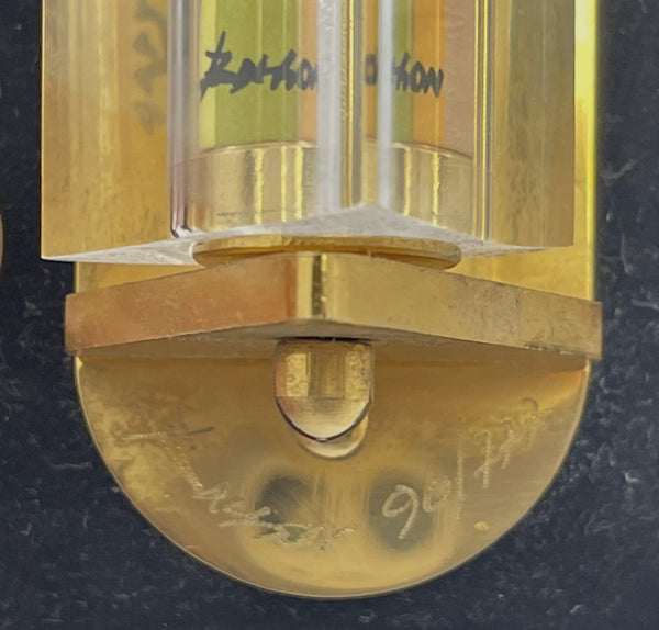 Noam Basson Artistic Glass Limited Edition Mezuzah on Felt