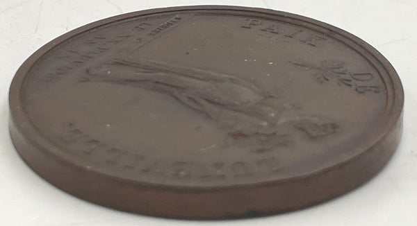 Napoleon First Consul Bronze Medal Coin Luneville Peace 1801