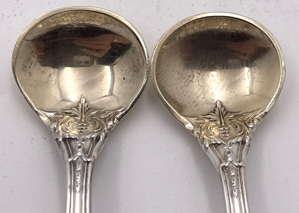 Reed & Barton Pair of Sterling Silver Salt Spoons in Francis I Pattern