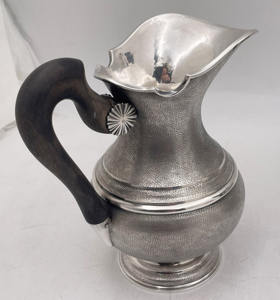 Rare Mario Buccellati Sterling Silver 4-Piece Tea & Coffee Set with Satin Finish