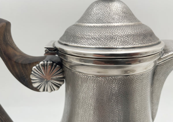 Rare Mario Buccellati Sterling Silver 4-Piece Tea & Coffee Set with Satin Finish