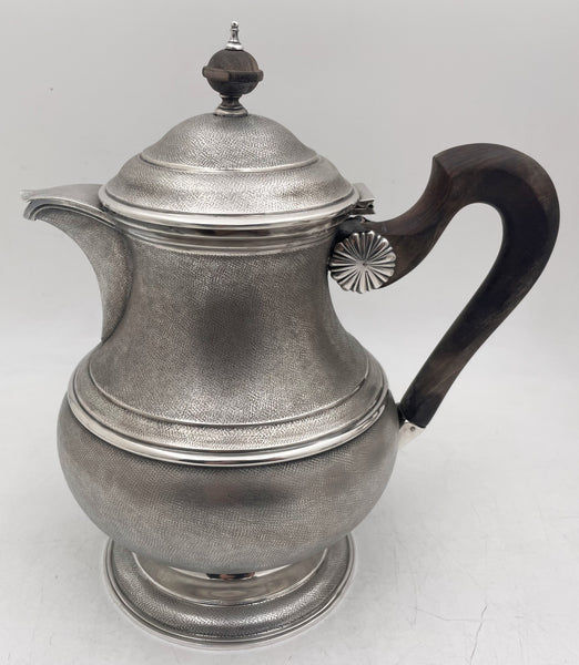 Rare Mario Buccellati Sterling Silver 4-Piece Tea & Coffee Set with Satin Finish