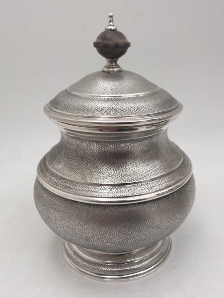 Rare Mario Buccellati Sterling Silver 4-Piece Tea & Coffee Set with Satin Finish