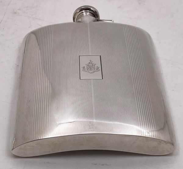 Black, Starr & Frost Sterling Silver Early 20th Century Art Deco Flask