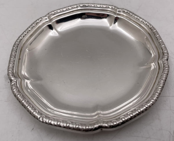 Puiforcat French Sterling Silver Set of 24 Dessert Compote Bowls & Underplates