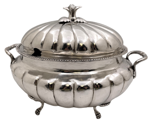 South American Silver Tureen/ Covered Bowl