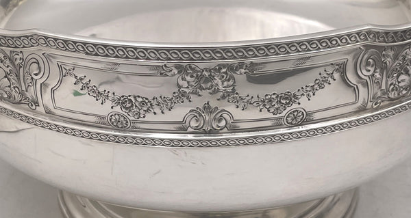 Barbour Sterling Silver Wine Chiller / Centerpiece Punch Bowl with Shell Motifs