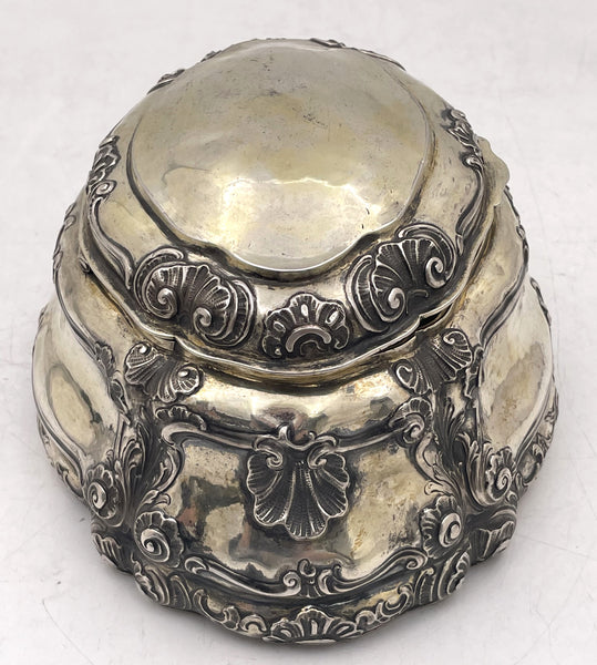 Austrian 18th or Early 19th Century Gilt Silver Box with Shell Motifs