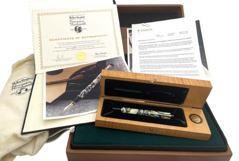 Parker Rare Norman Rockwell Limited Edition Fountain Pen with Original Documentation & Fine Prints