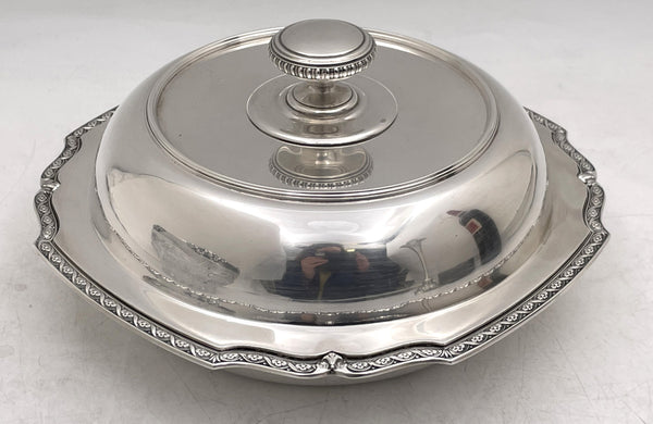 Tiffany & Co. Sterling Silver 1926 Covered Vegetable Dish / Pair of Bowls in Art Deco Style