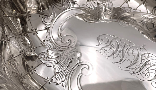 Pair of Frank Smith Sterling Silver Bowls in Art Nouveau Style from Early 20th Century