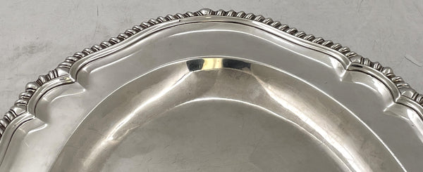 William Holmes Sterling Silver 1785 Georgian Platter / Tray with Crest & Provenance of JP Morgan Family