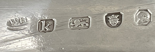 William Holmes Sterling Silver 1785 Georgian Platter / Tray with Crest & Provenance of JP Morgan Family
