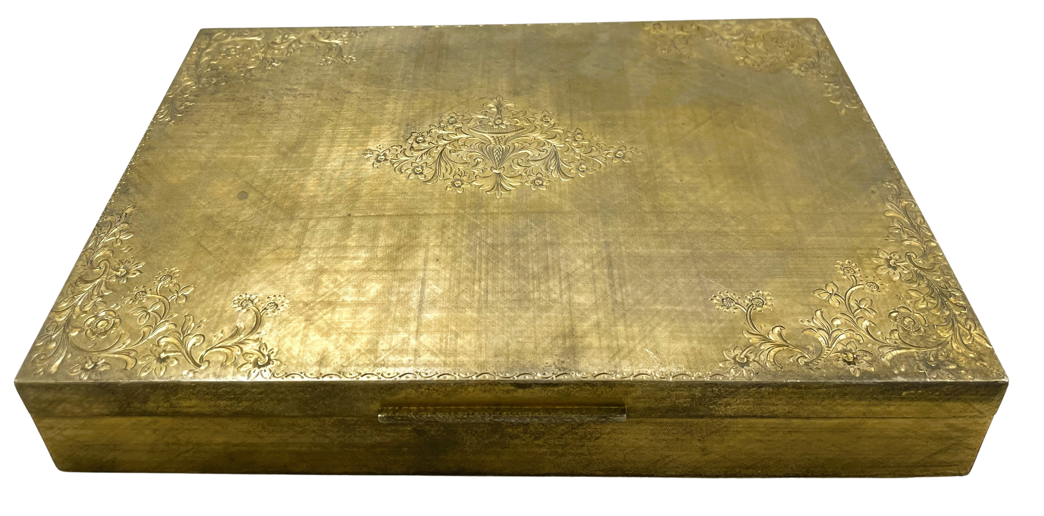 Possibly Buccellati Gilt Silver Tablebox