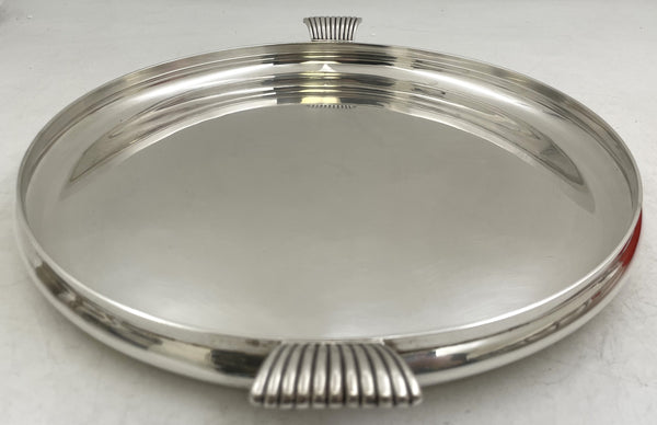 Barbour Sterling Silver Bar Tray Platter from Early 20th Century in Art Deco Style