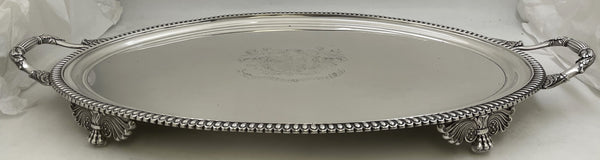 Richard Sibley English Sterling Silver Georgian 1814 Tray