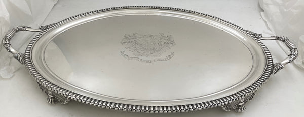 Richard Sibley English Sterling Silver Georgian 1814 Tray
