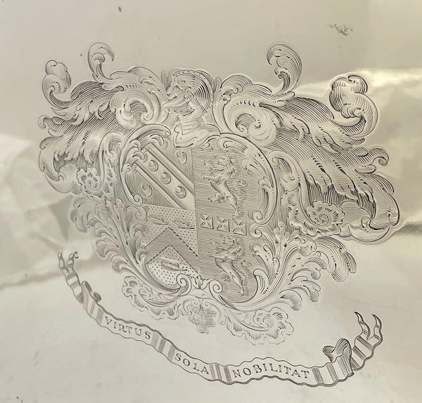 Richard Sibley English Sterling Silver Georgian 1814 Tray