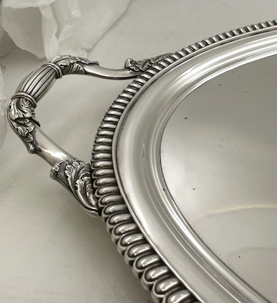 Richard Sibley English Sterling Silver Georgian 1814 Tray