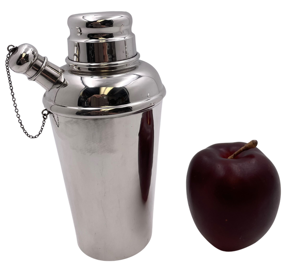 Currier & Roby Sterling Silver Cocktail Shaker in Mid-Century Modern Style