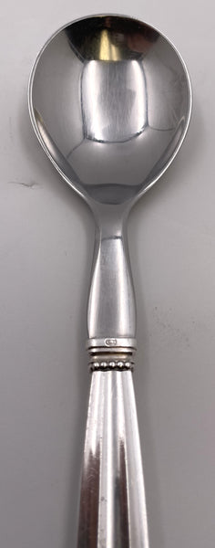 Georg Jensen Sterling Silver 2-Piece Salad Serving Set in Acorn Pattern