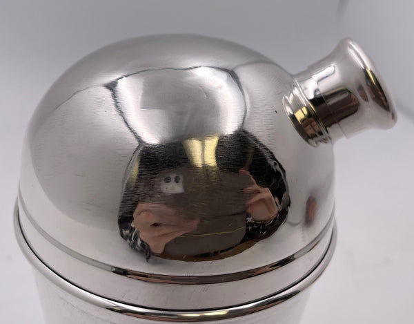 Napier Sterling Silver Cocktail Shaker in Mid-Century Modern Style