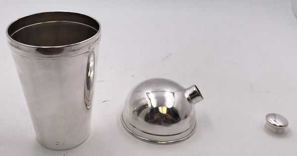 Napier Sterling Silver Cocktail Shaker in Mid-Century Modern Style