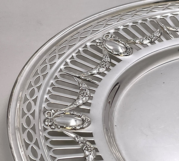 Gorham Durgin Set of 12 Sterling Silver Chargers / Plates and 12 Bread Plates from Early 20th Century