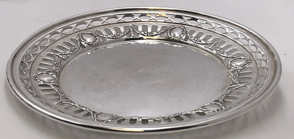 Gorham Durgin Set of 12 Sterling Silver Chargers / Plates and 12 Bread Plates from Early 20th Century