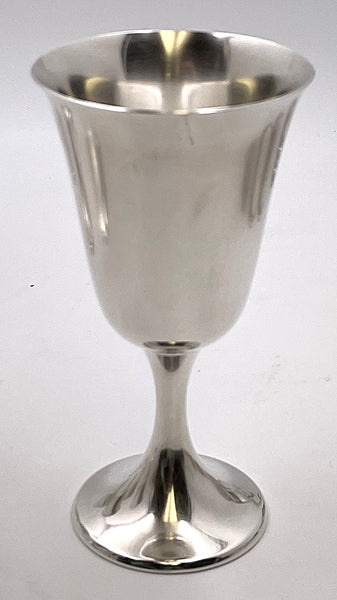 Gorham Sterling Silver Set of 8 Goblets #272 in Mid-Century Modern Style