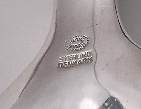 Georg Jensen Sterling Silver Salad Set in Scroll Pattern