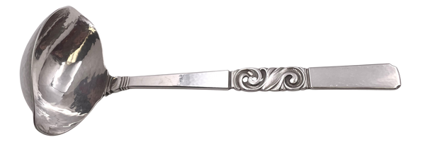 Georg Jensen Sterling Silver Gravy Ladle in Scroll Pattern