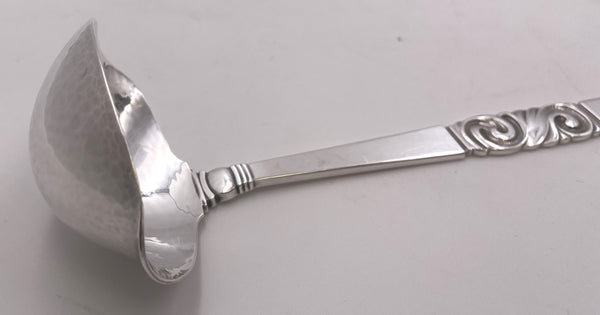 Georg Jensen Sterling Silver Gravy Ladle in Scroll Pattern