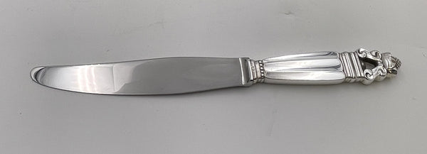 Georg Jensen 52-Piece Sterling Silver Flatware Set in Acorn Pattern