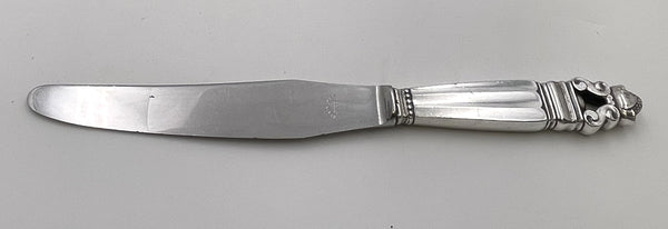 Georg Jensen 52-Piece Sterling Silver Flatware Set in Acorn Pattern