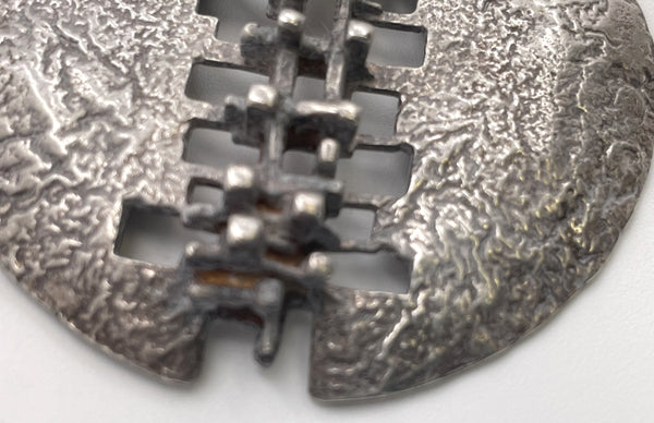 G. Liedholm Swedish Sterling Silver Necklace in Brutalist Style
