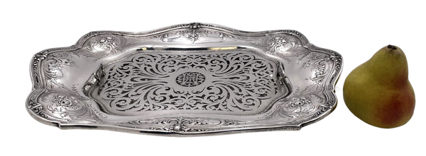 Mauser Sterling Silver Asparagus Dish in Art Nouveau Style from Late 19th Century