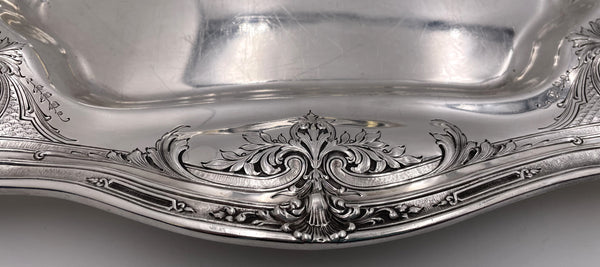 Mauser Sterling Silver Asparagus Dish in Art Nouveau Style from Late 19th Century
