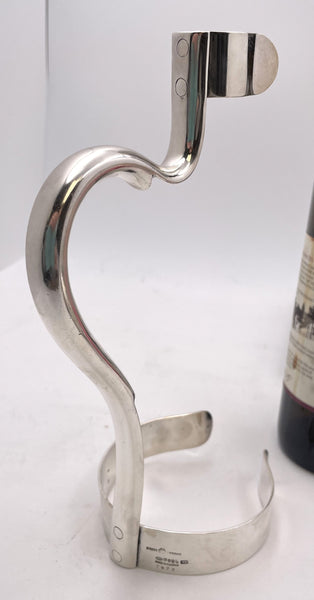 Cross Arrows Silver Plate Bottler Holder