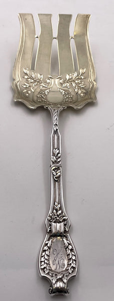 Durgin Gilt Sterling Silver Du Barry Asparagus Fork