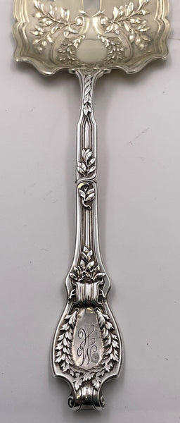 Durgin Gilt Sterling Silver Du Barry Asparagus Fork