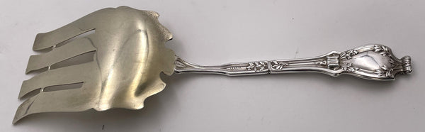 Durgin Gilt Sterling Silver Du Barry Asparagus Fork