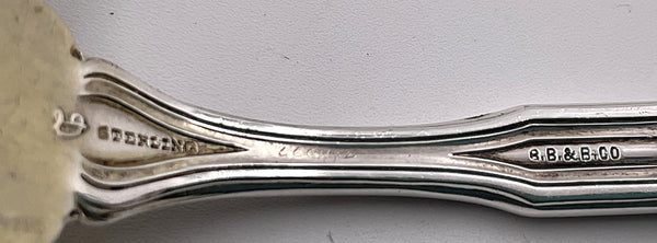 Durgin Gilt Sterling Silver Du Barry Asparagus Fork