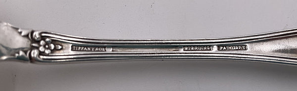 Tiffany & Co. Gilt Sterling Silver Salad Serving Fork in Richelieu Pattern