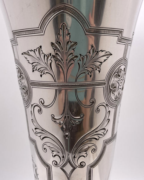 Black, Starr & Frost Sterling Silver Trumpet Vase