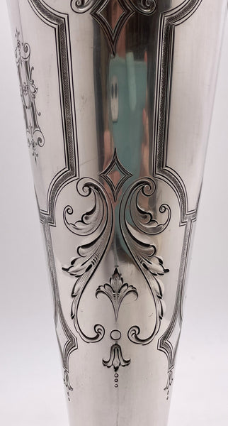 Black, Starr & Frost Sterling Silver Trumpet Vase