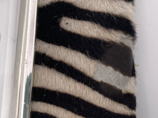 Del Conte Zebra & Sterling Silver Italian Picture Frame New in Box