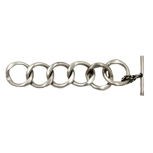 High-Quality Silver Bracelet with Geometric Design