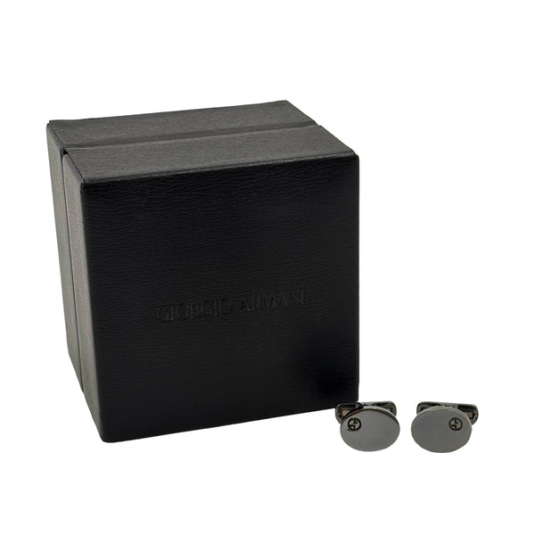 Pair of Giorgio Armani Sterling Silver Cufflinks New in Box